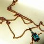 Vintage 9ct Tibetan Prayer Wheel Pendant & 22" Chain Image 2