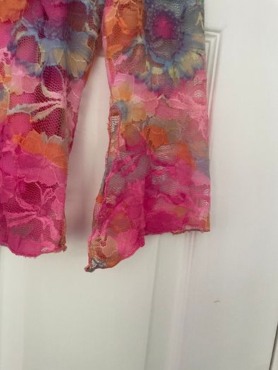 Vintage 1990's Feelgood Paris Top - Floral Pink with Cami  Size S