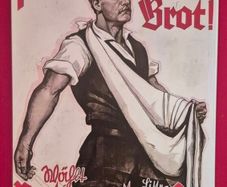 German 1933 election poster, vintage style metal sign .