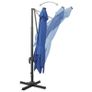 Cantilever Umbrella with Pole and LED Lights Azure Blue 300 cm Image 8