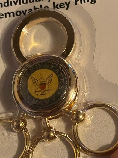 Brand new vintage United States Navy key chain