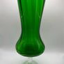 Pair of vintage Italian Empoli 10-inch emerald green vases Image 2