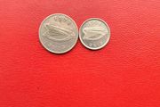 1978 and 1998 Irish 5p