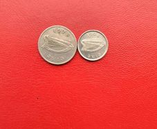 1978 and 1998 Irish 5p