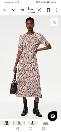 M&S jersey printed dress UK 14
