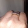 9C Yellow Gold Diamond and Amythest Dress Ring Image 3
