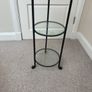 Wrought iron glass plant stand Image 3