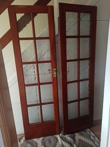 Double doors - glass panels