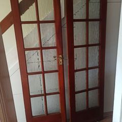 Double doors - glass panels