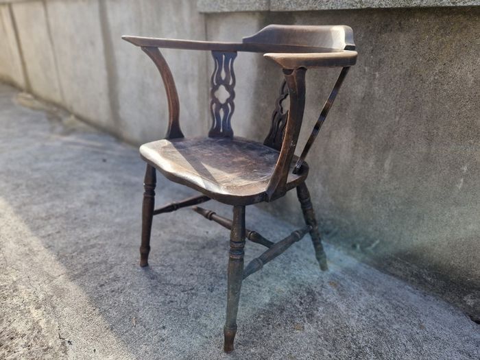 Antique Victorian Wooden Corner Chair - Restoration Project