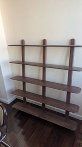 Sklum Veleta 5-Shelf Solid Mango Wood Wall Shelf