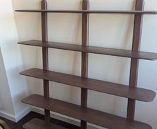 Sklum Veleta 5-Shelf Solid Mango Wood Wall Shelf