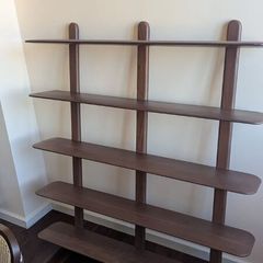 Sklum Veleta 5-Shelf Solid Mango Wood Wall Shelf