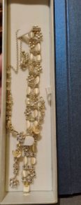 Crystal necklace and bracelet
