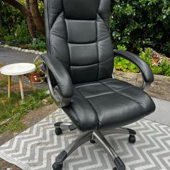 Leather Swivel Desk Chair
