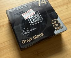 New Sony Onyx Black minidiscs - 3 pack