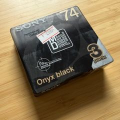 New Sony Onyx Black minidiscs - 3 pack