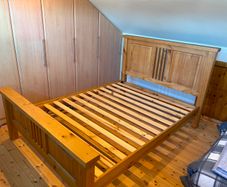 Double Wooden Bed