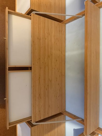 IKEA SVALNAS Bamboo Wall Shelving System