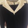 Victor Costa Designer Vintage Velvet Pearl Dress Image 2