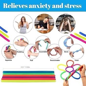 NEW SALE |  30Pcs Fidget Toys for Kids Adults, Sensory Fidgets Pack Anxiety Relief Toys for Autism, Simple Fidget Box with Fidget Popper for Party Bag Fillers