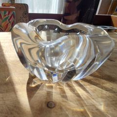 Antique French Baccarat glass ashtray