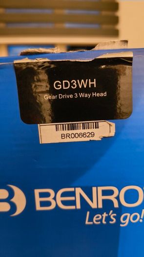 Benro gear drive tripod head