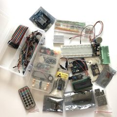 Large Electronics DIY Kit with various components and sensors.