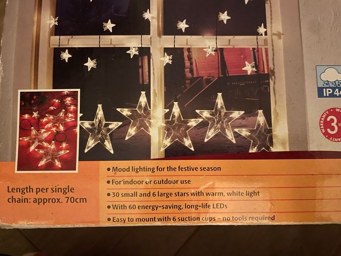 Christmas lights window curtain star Lights decor indoor / outdoor