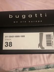 Bugatti Black suede high boots UK 5