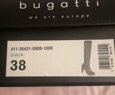 Bugatti Black suede high boots UK 5