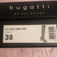 Bugatti Black suede high boots UK 5