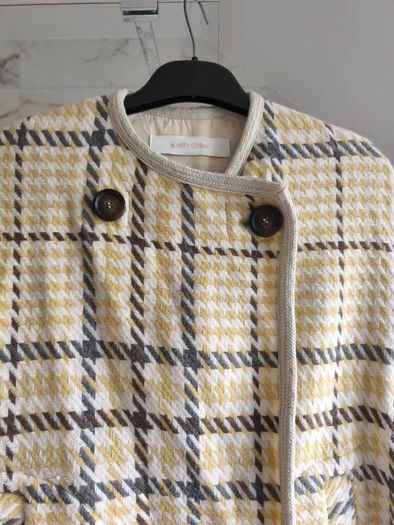 Designer See by Chloe wool cape coat poncho vest jacket S/M    80% wool