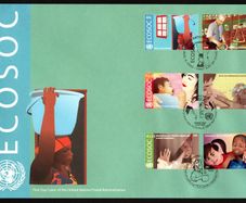2009 United Nations (US, Geneva & Vienna) Economic & Social Council Commemorative Stamps First Day Cover (FDC)