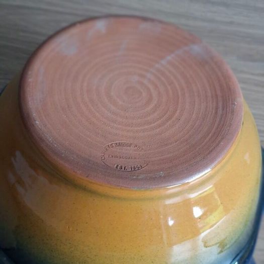 Carley's Bridge Pottery Large Scalloped Bowl