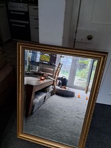 Antique look Gold/Brass mirror