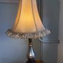 Vintage Style Ornate Table Lamp with Fabric Shade Image 8