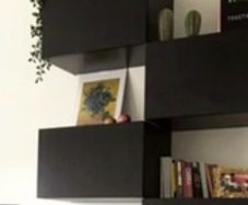 4  IKEA BESTA Wall Cabinets Black