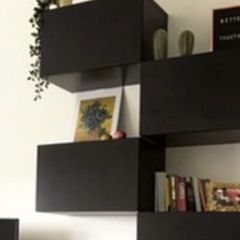4  IKEA BESTA Wall Cabinets Black