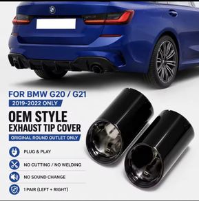 For Bmw G20 / G21 2019-2022 Only Oem Style Exhaust Tip Cover