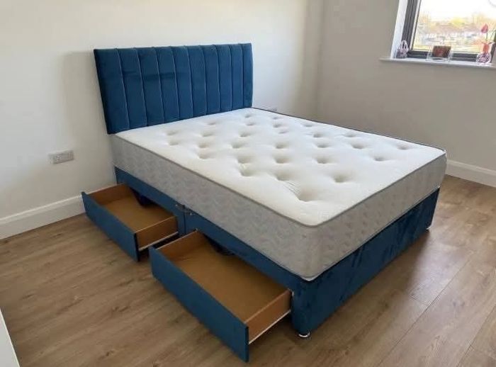 Divan Double & King Size Bed Frame With Mattress