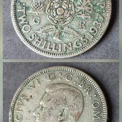 Great Britain Silver Florin 1937...1946 KM# 855