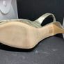 Stunning Luciano Barachini antique-gold high heels with crystal detailing Image 3