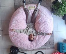 Budda bag, large, genuine foam filled