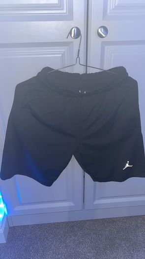 Air Jordan AJ Brooklyn Fleece Shorts Small Refecltive Black