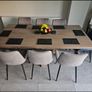 Solid Oak Table & Chairs Image 2