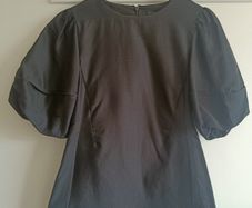 COS Black Puff-Sleeve Top