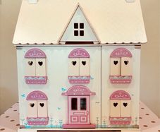 Lovely ELC Wooden Dolls House & furniture