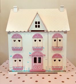 Lovely ELC Wooden Dolls House & furniture