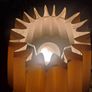 VINTAGE  CERAMIC table LAMP with shade in working order. Image 7